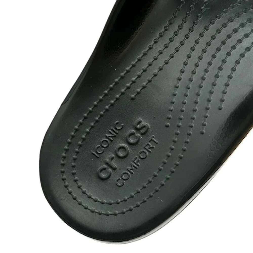 Crocs Men's Bayaband Flip Flop Sandals Size 11 Black Water Friendly Lightweight